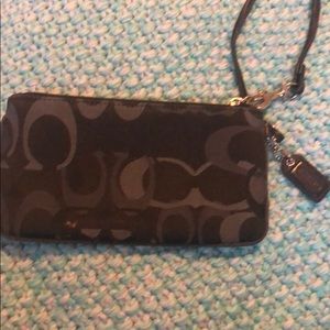 Authentic coach wristlet very good condition